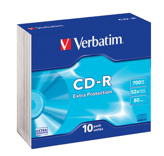 VERBATIM CD-R 700MB 52x 10er SlimCase