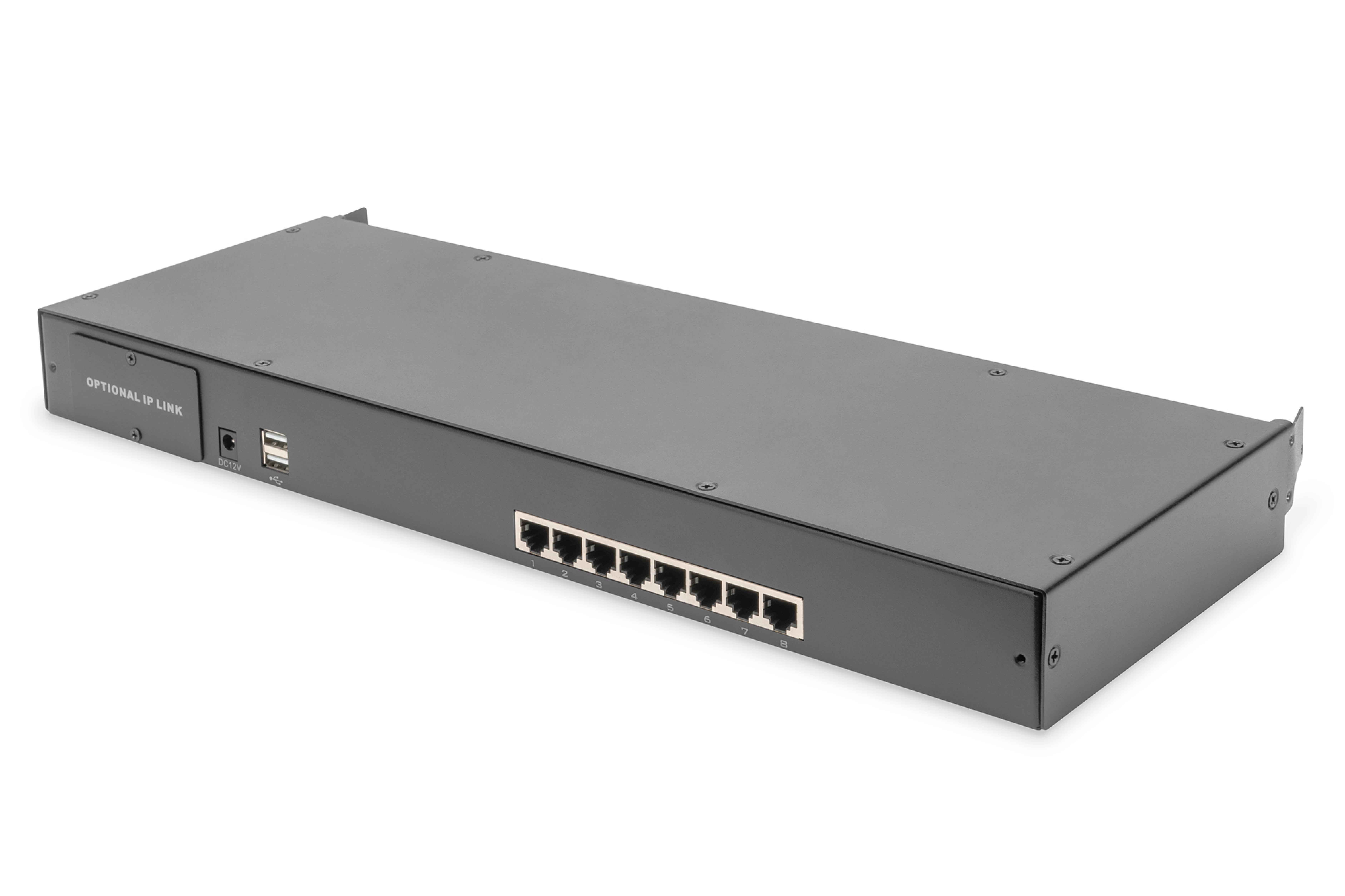 DIGITUS modularer KVM-Switch 8-Port Cat 5