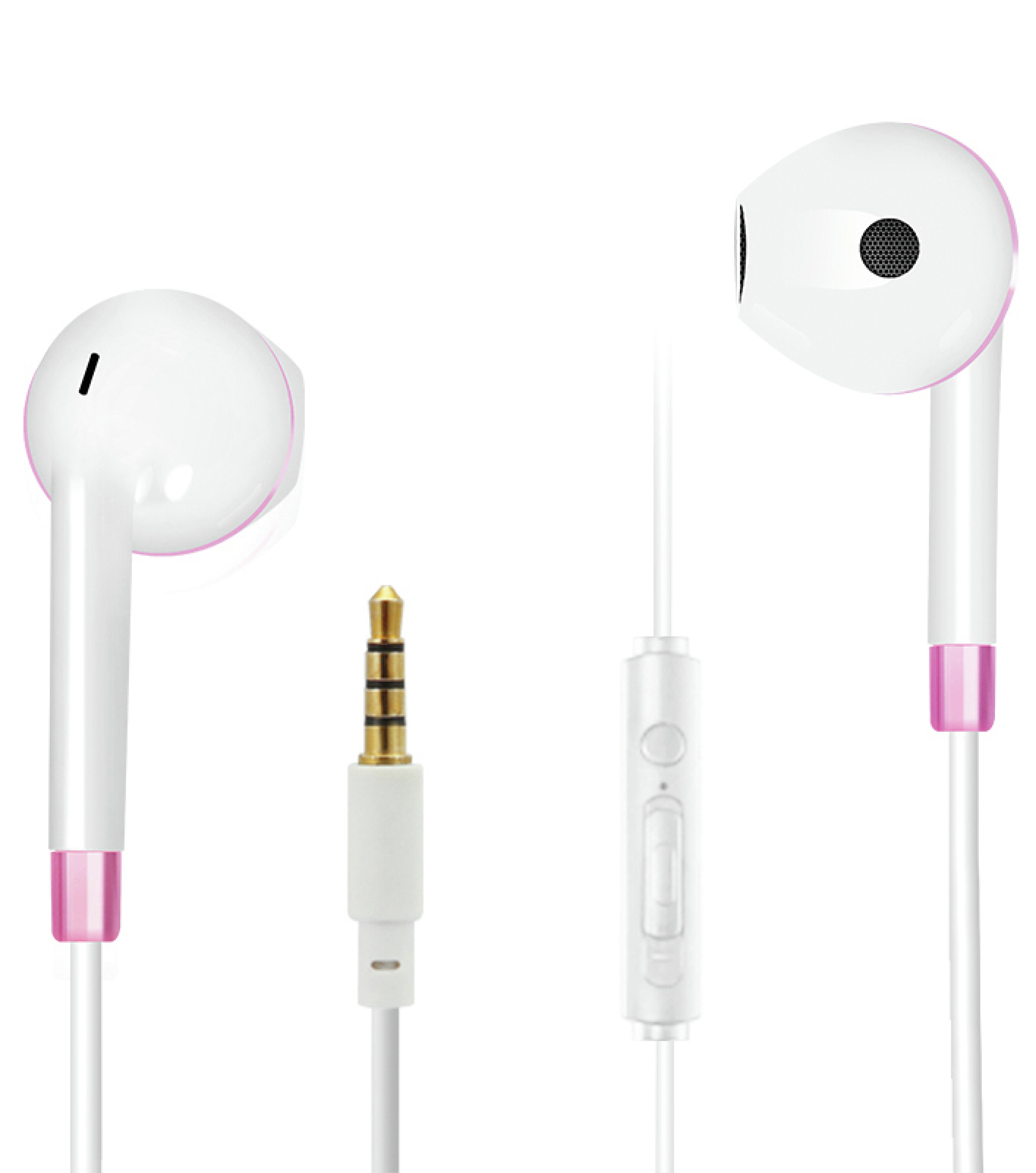 2GO In-Ear Stereo-Headset "Comfort" - weiss/rosÃ©