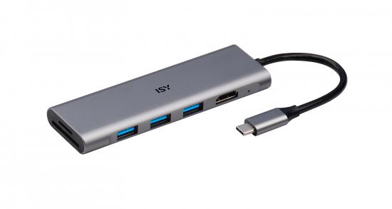 ISY USB-C 3xUSB-A CardReader&HDMI