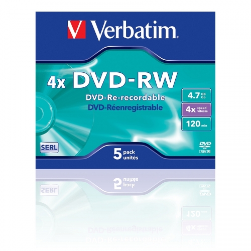 VERBATIM DVD-RW SERL 4.7GB 4x 5er JewelCase