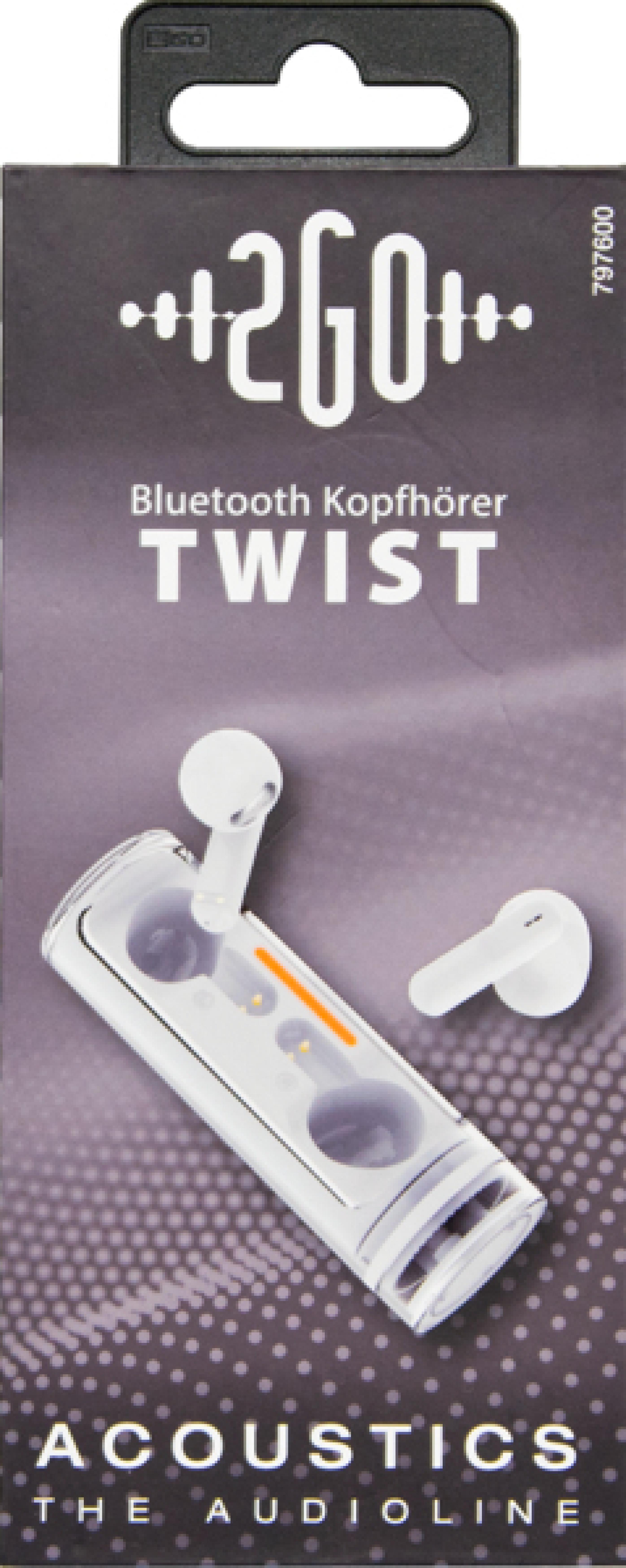 2GO Bluetooth Headset Acoustic Twist True Wireless Stereo