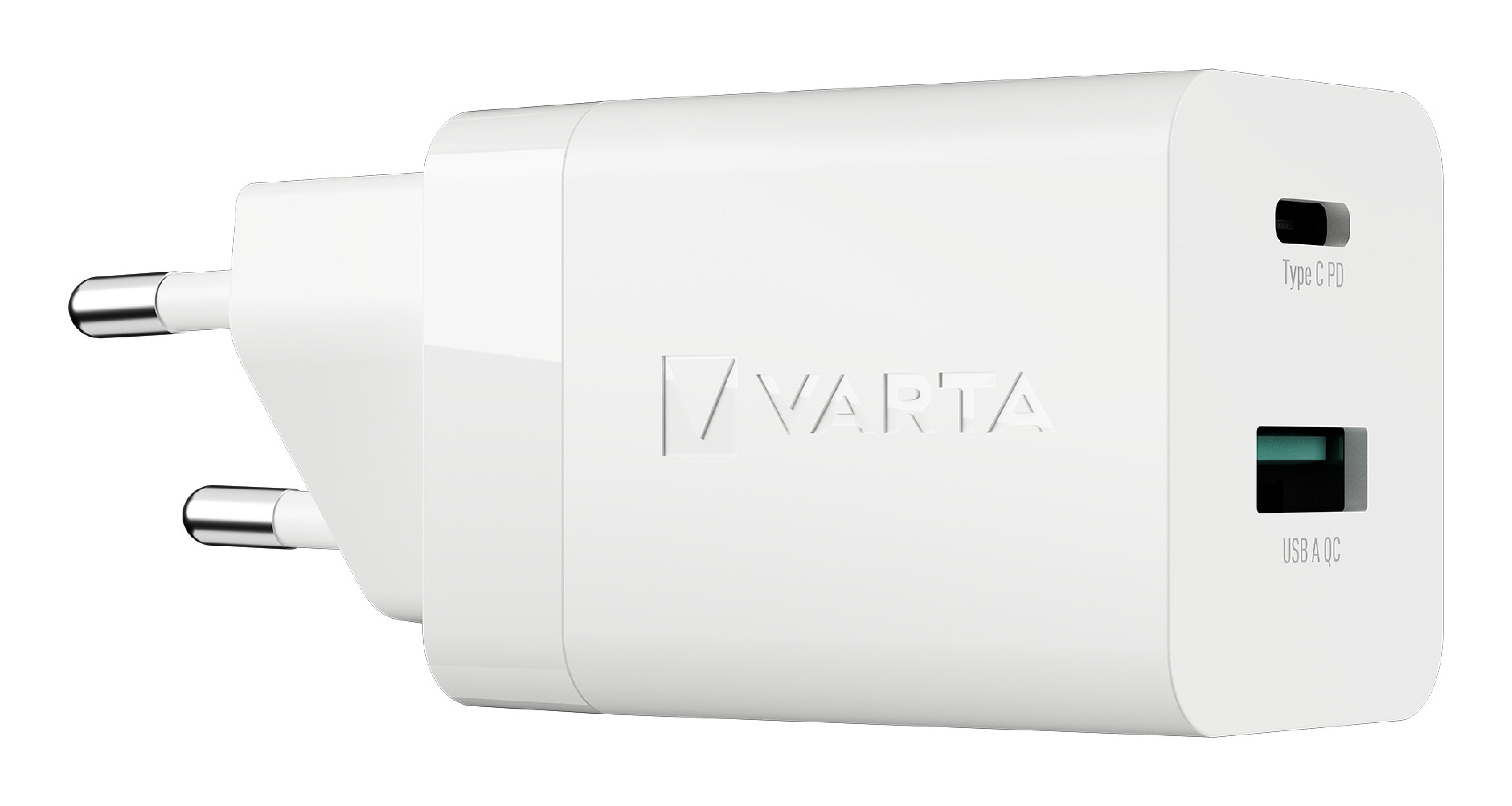 Varta Ladegeraet Speed Charger 38W 2-Port 1x USB-C, 1x USB-A