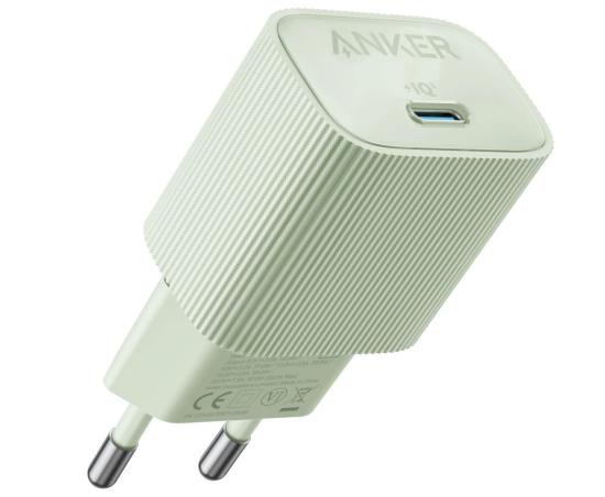 ANKER 511 Nano 4 Wall Charger 30W 1C, Green, EU Plug