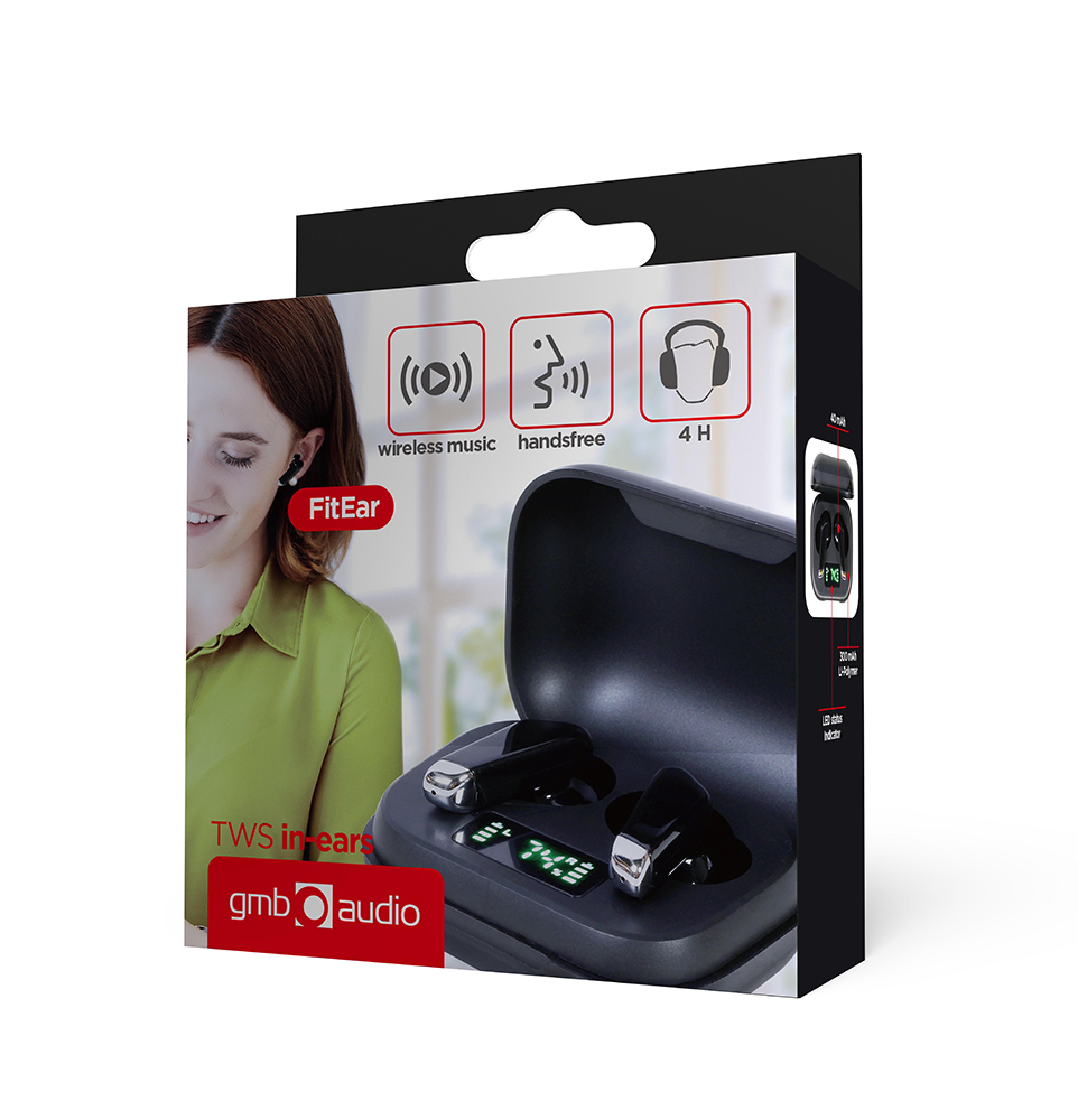 gembird Bluetooth in-ear X300 Stereo Kopfhoerer schwarz