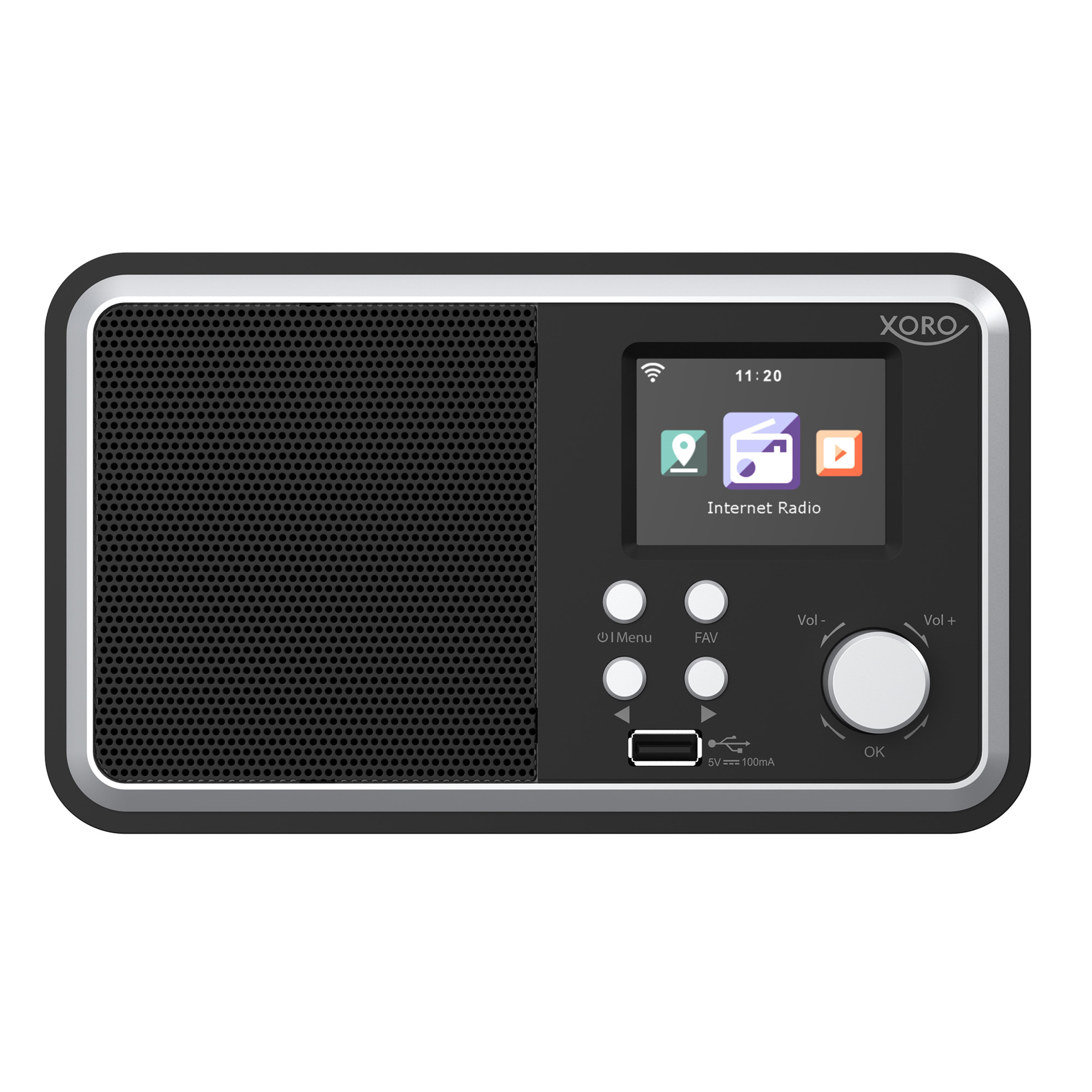 Xoro DAB 300 IR Internetradio DAB+ Bluetooth WLAN Weiss