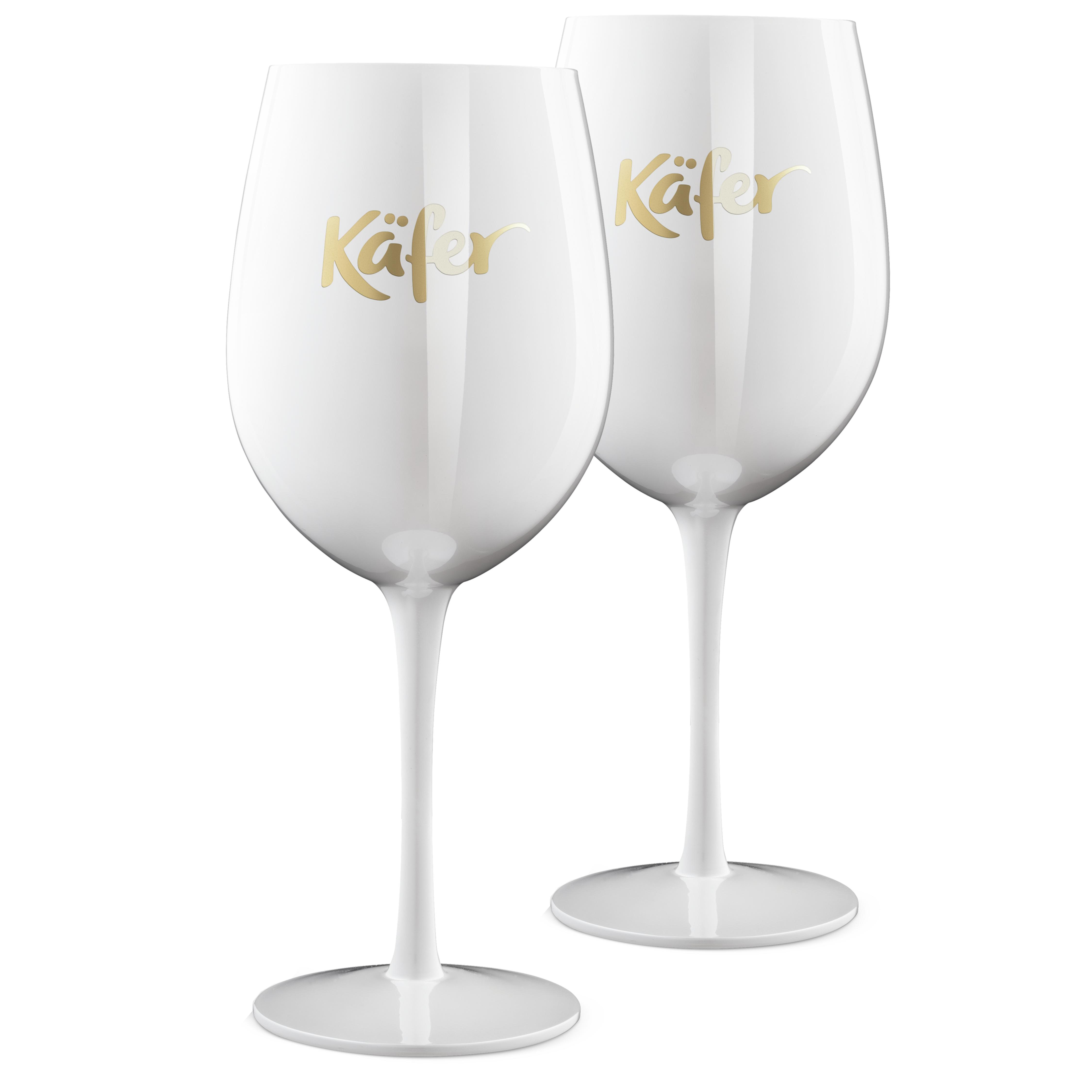 Käfer Cocktail Kelch White 2er Set aus spiegelndem Glas
