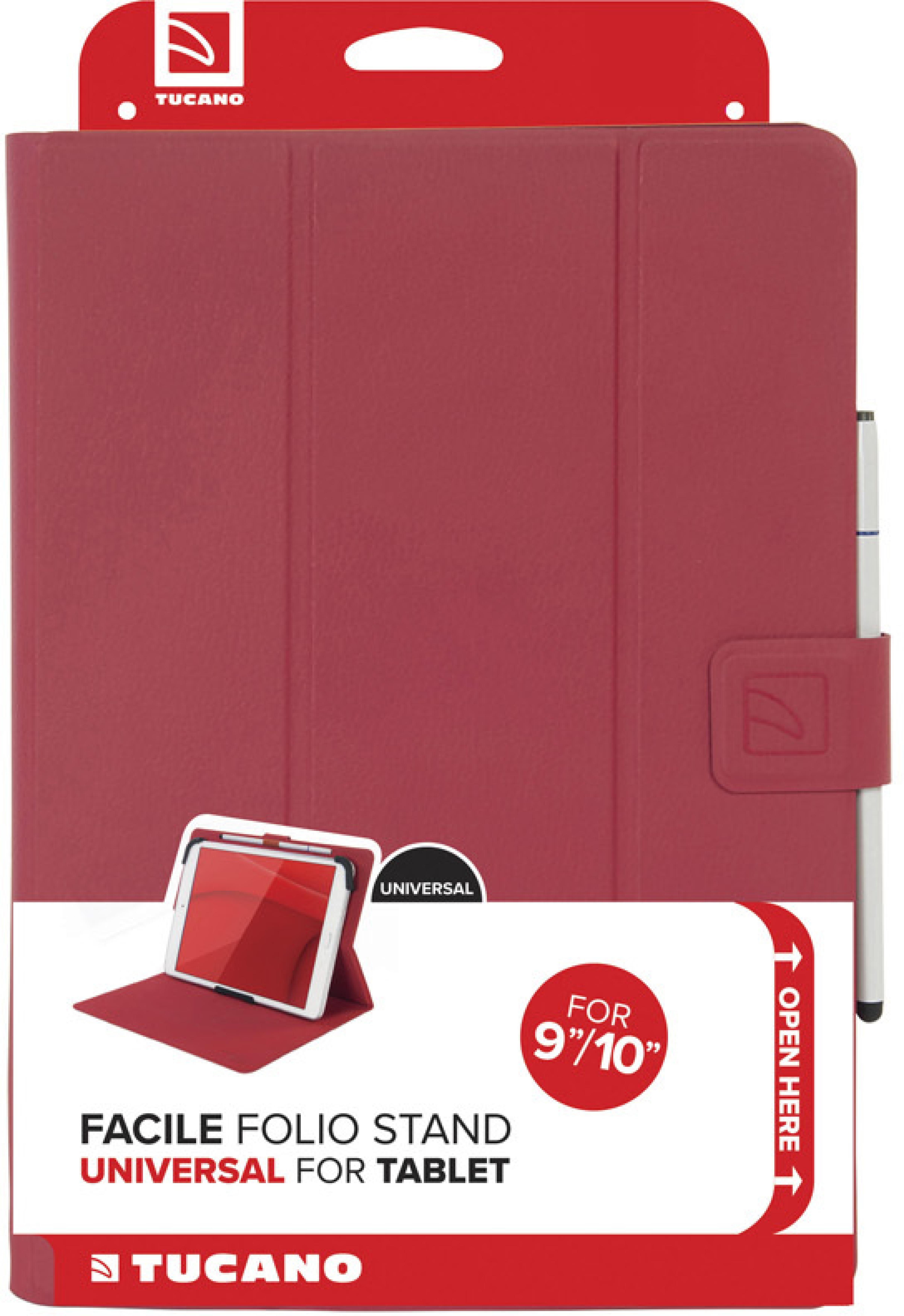 TUCANO FACILE PLUS Tablethülle bis 11 rot