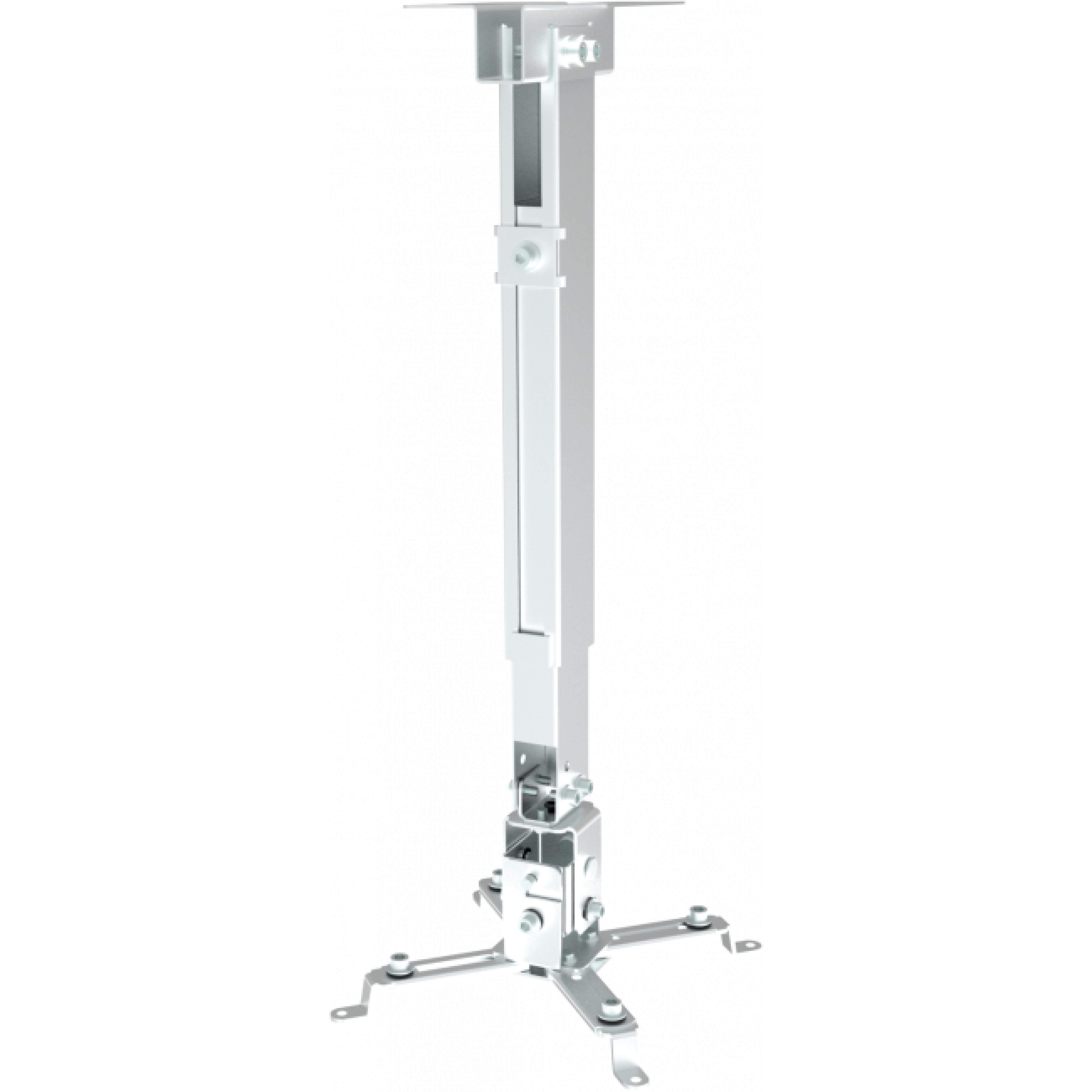 Schwaiger Beamer-Wandhalterung Hoehe 430-650mm Max.20KG Weiss