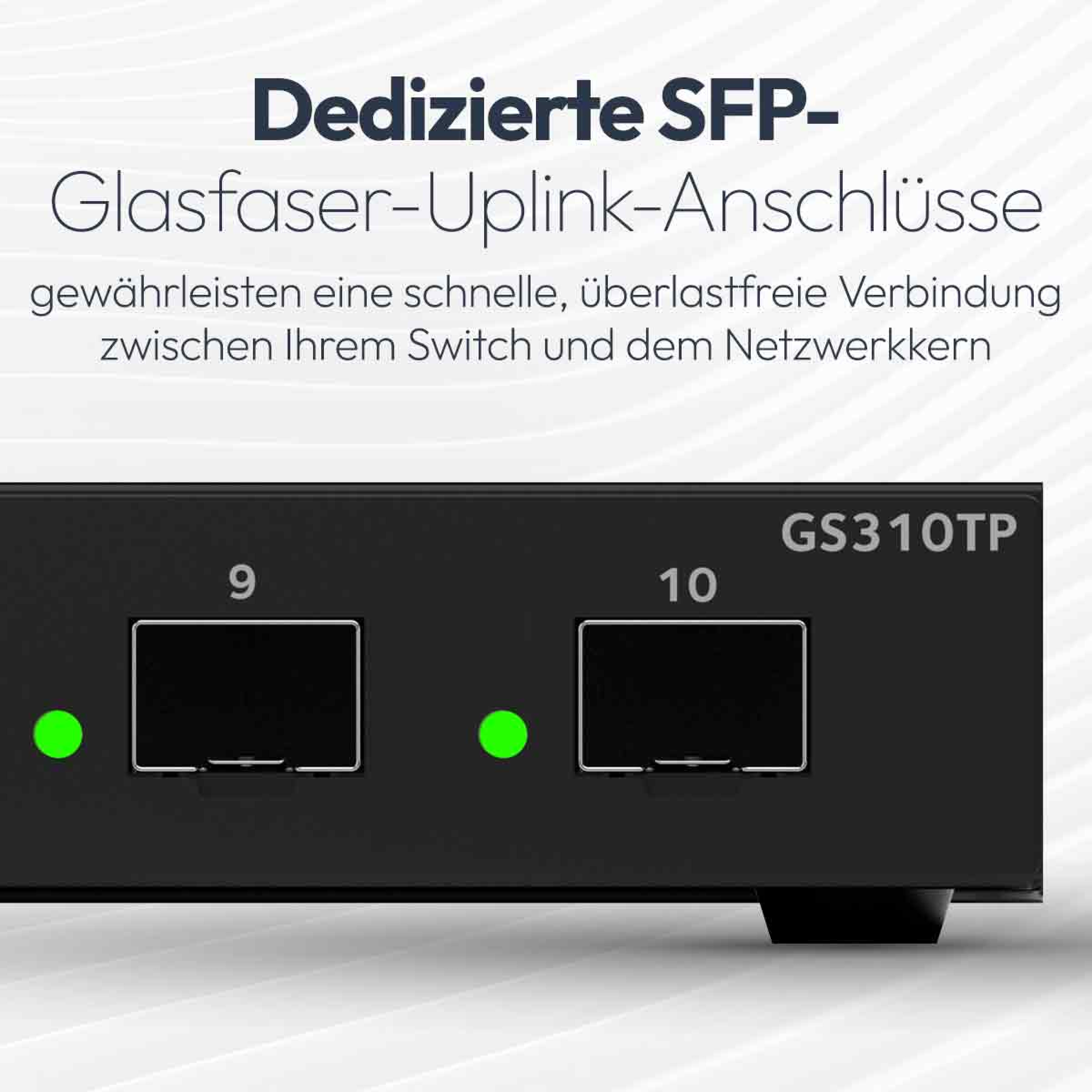 NETGEAR S350 8P GE POE+ SMART SWITCH (GS310TP)