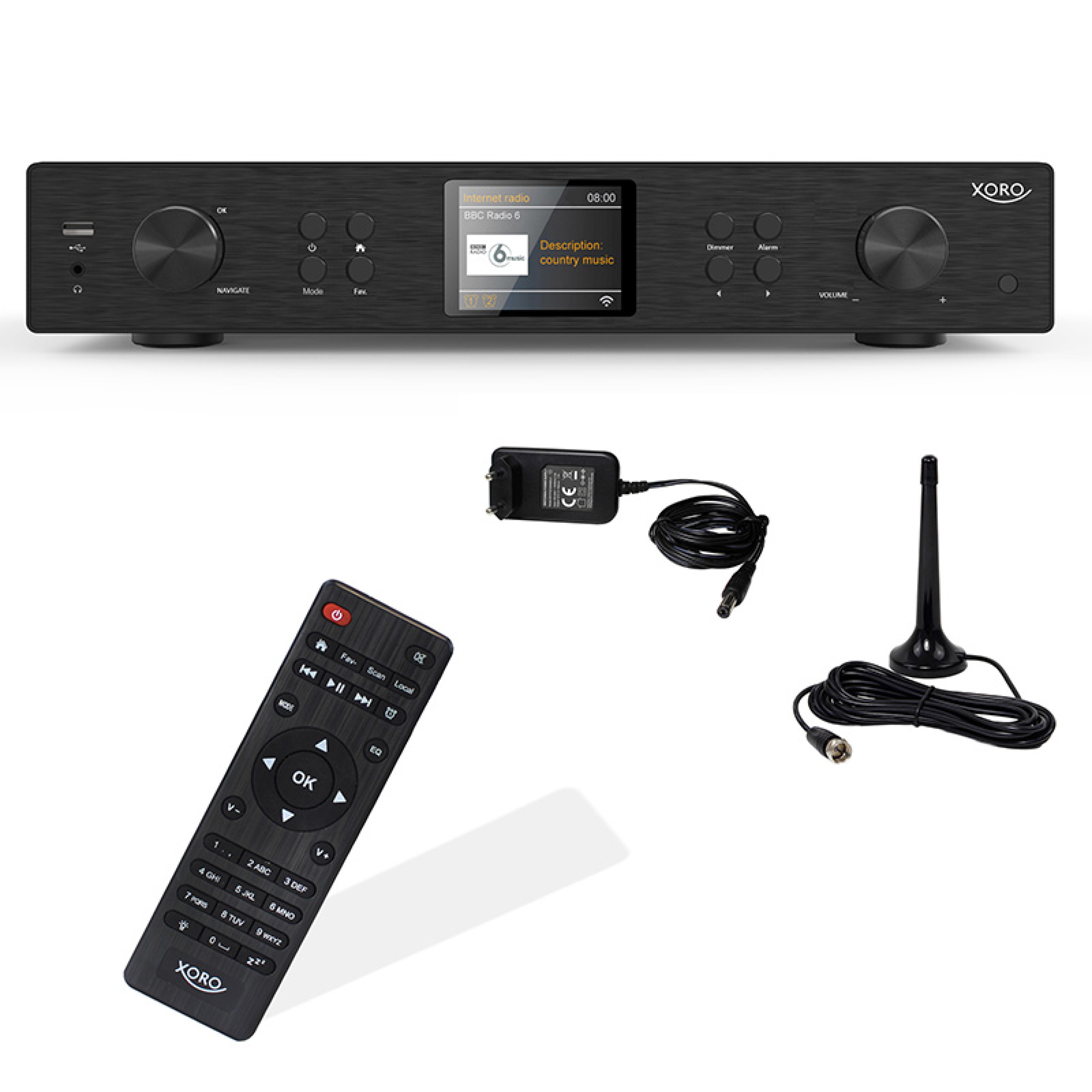 Xoro HFT 440 Pro HiFi Tuner DAB+ UKW Internetradio WLAN