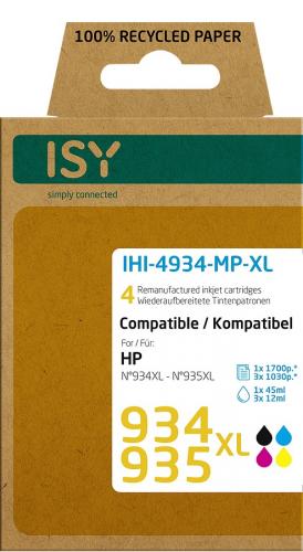 ISY Multipack 4 HP Nr. 934XL - HP935XL (BK/C/M/Y)