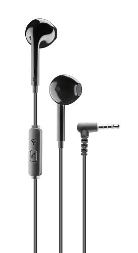 CELLULARLINE Capsule Univ. Mic Earphone Black