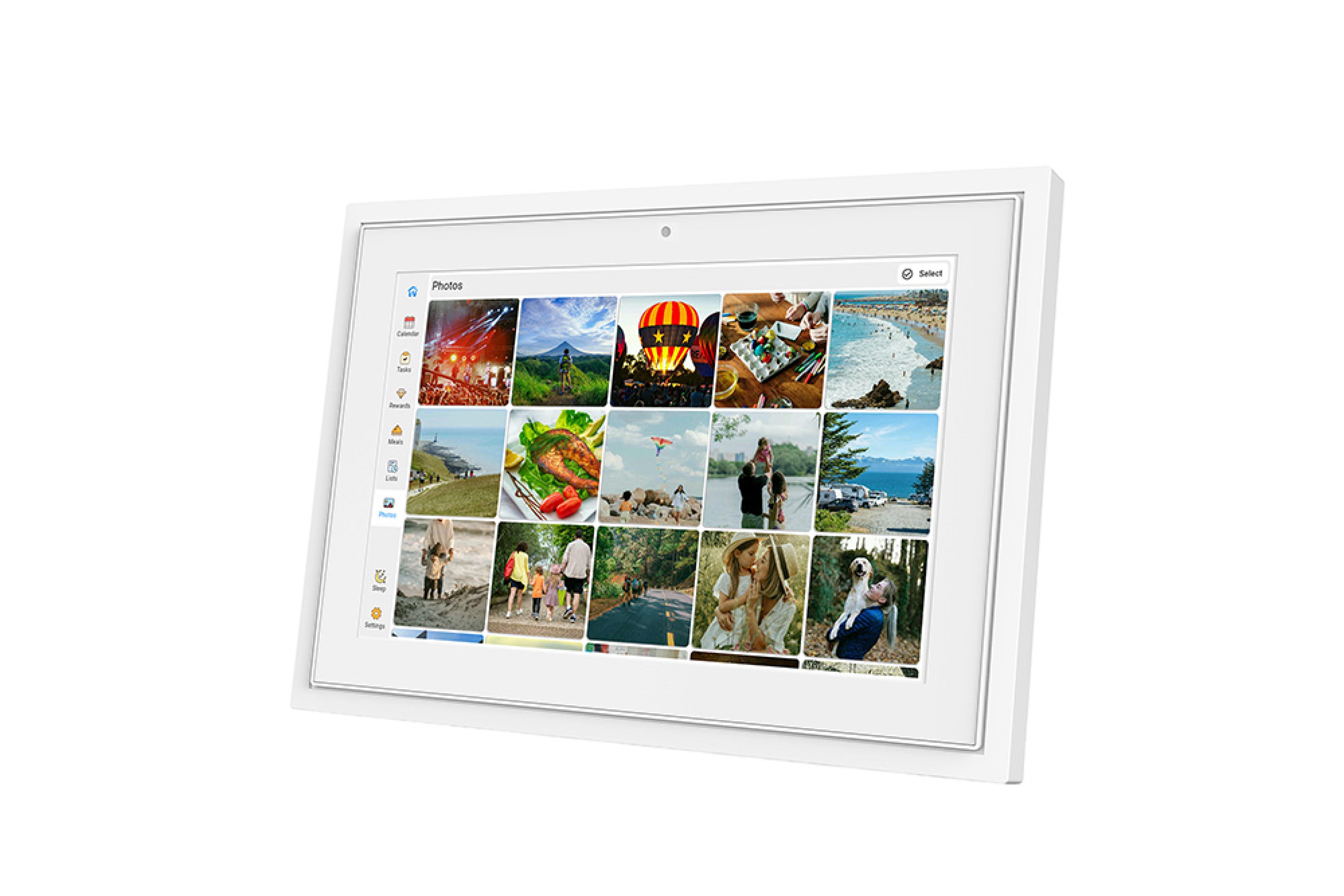Xoro Digitaler Bilderrahmen 10,1 Zoll WLAN IPS Touch Weiss