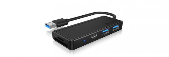 RAIDSONIC USB 3.0 Type-A Hub & Kartenleser