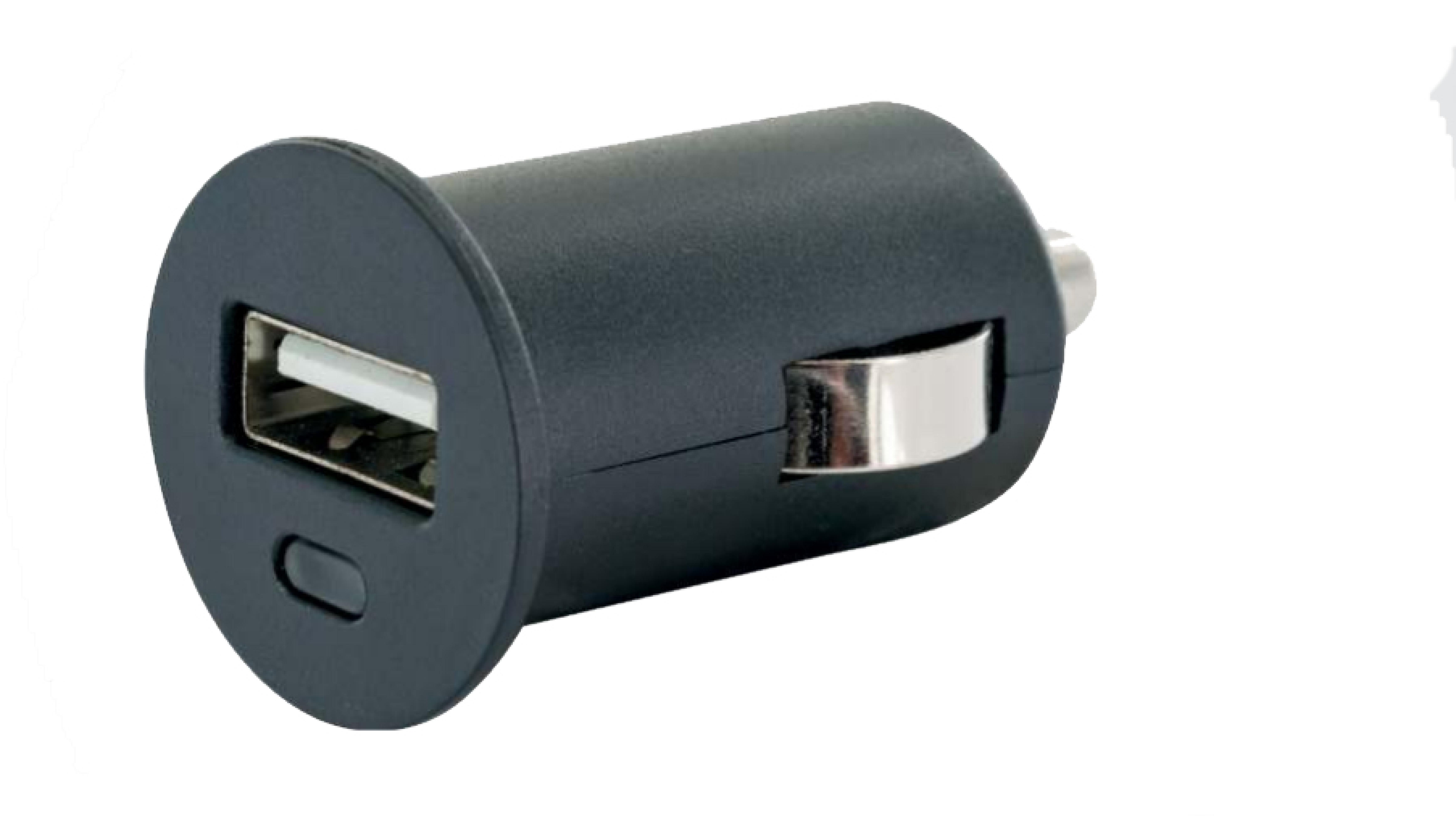 Schwaiger Ladegeraet 12V 1x USB 2.4A Schwarz