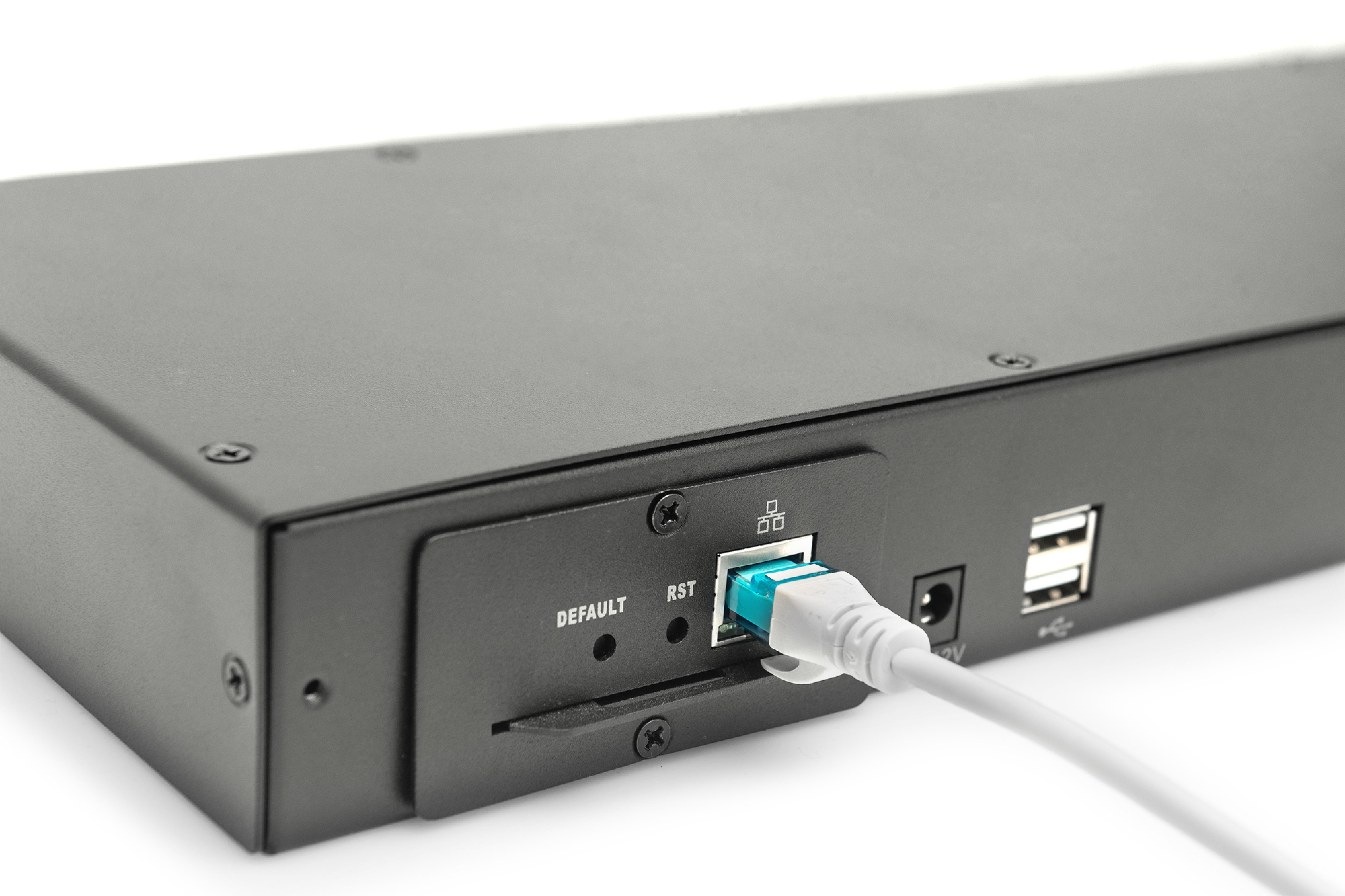 DIGITUS modularer KVM-Switch 8-Port Cat 5