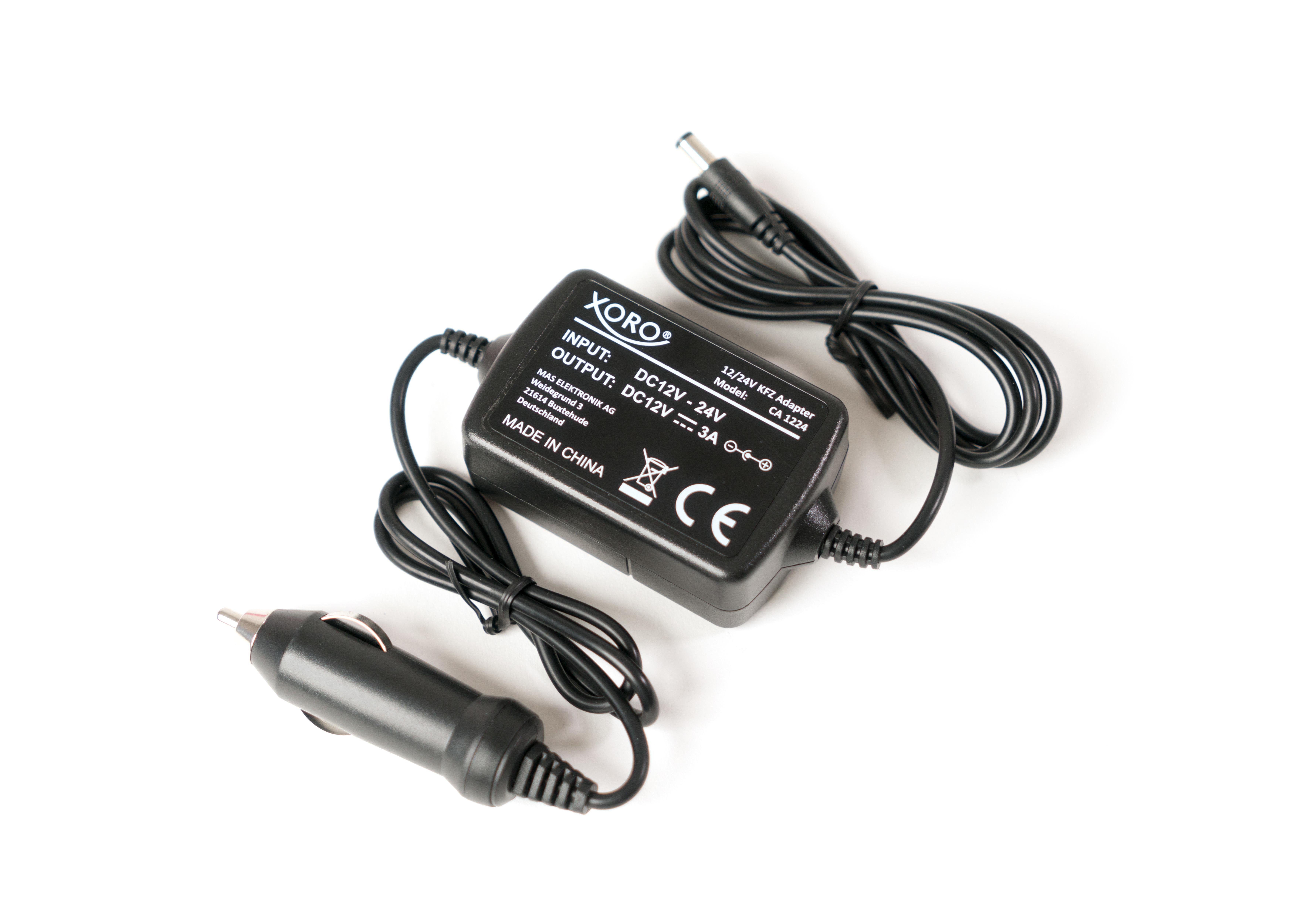 Xoro KFZ-Adapter CA1224 TV & Receiver 12/24V stabilisiert
